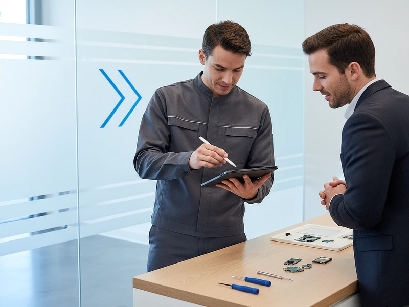 Técnico de LP Comunicaciones brindando asesoría y soporte en Ferreñafe.